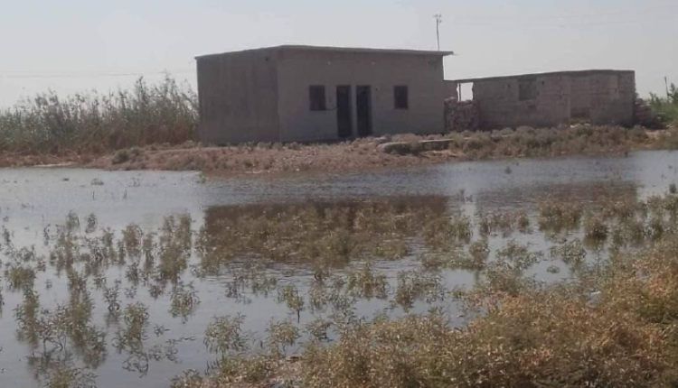 خسائر مادية كبيرة بريف الرقة بسبب فيضان نهر البليخ