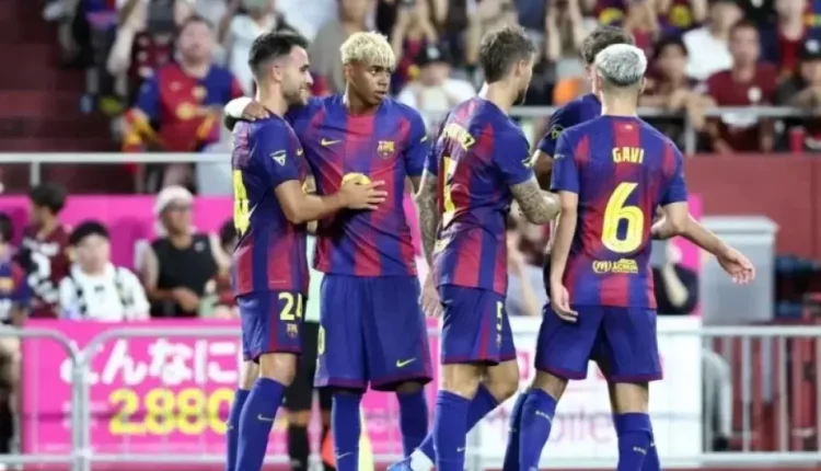 برشلونة فيسيل كوبي الياباني مباراة ودية مباراة تحضيرية لموسم 2025-2026