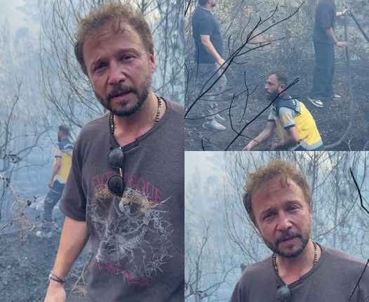 مكسيم خليل يشارك في إطفاء حرائق اللاذقية الدفاع المدني السوري