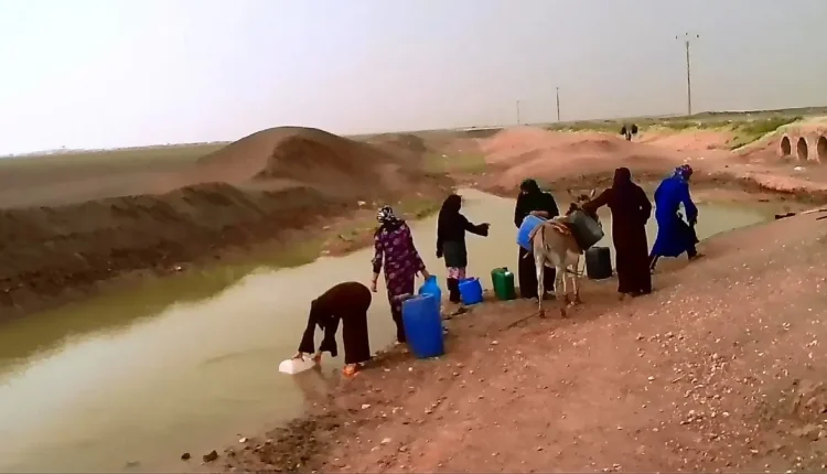 مدينة دير الزور أزمة مياه السرقة