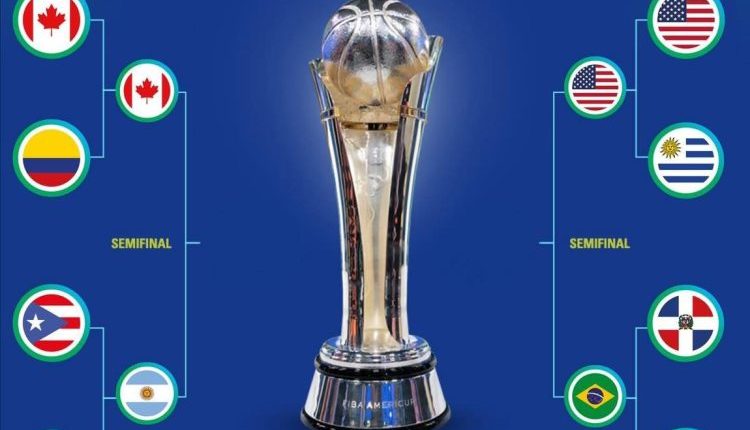 بطولة كوبا أمريكا لكرة السلة منتخب أمريكا منتخب البرازيل منتخب كندا منتخب الأرجنتين نصف النهائي