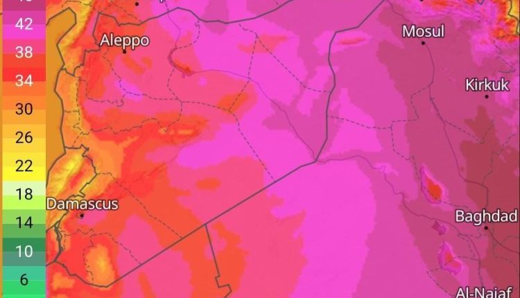 طقس سوريا الأحد