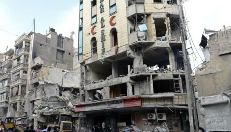 مستشفيات مدمرة