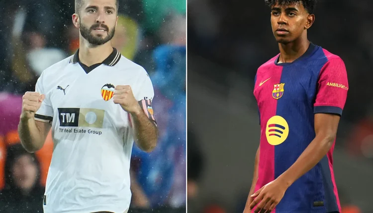 برشلونة يواجه فالنسيا اليوم الأحد ملعب يوهان كرويف هانز فليك لامين يامال