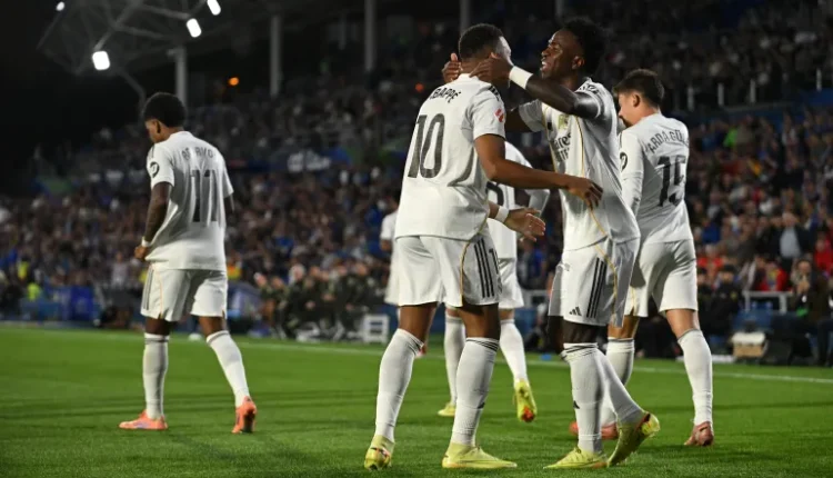 ريال مدريد يحقق فوزاً صعب على خيتافي الذي يلعب ب 9 لاعبين عبر مهاجمه كيليان مبابي الدري الإسباني