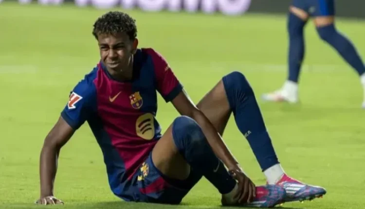 برشلونة يعلن تفاصيل إصابة لامين جمال ومدة غيابه عن الملاعب نادي إشبيلية نادي سوسييداد الدوري الإسباني