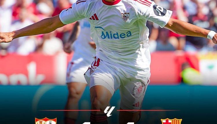 إشبيلية يمطر شباك برشلونة بالرباعية ويهدي الريال صدارة الليغا ضمن منافسات الدوري الإسباني لكرة القدم