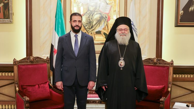 الشرع يزور الكنيسة المريمية