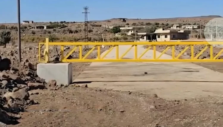 الاحتلال الاسرائيلي يضع بوابات في القنيطرة