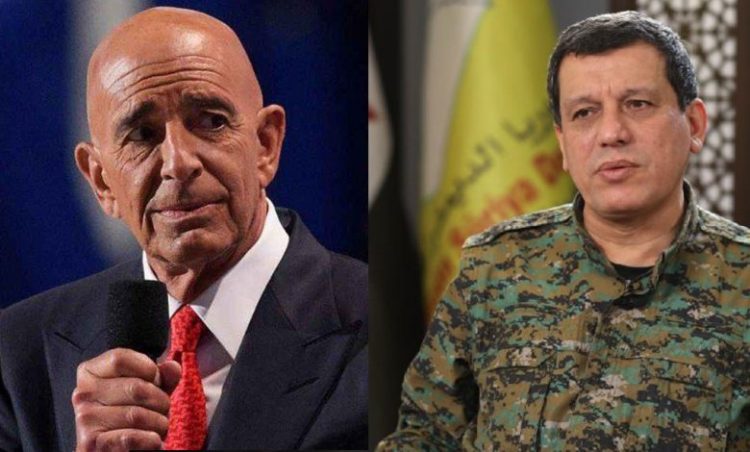 أكد القائد العام لقسد، مظلوم عبدي، أنه ناقش مع المبعوث الأمريكي إلى سوريا، نتائج اللقاء الذي جمع الرئيسين الأمريكي والسوري