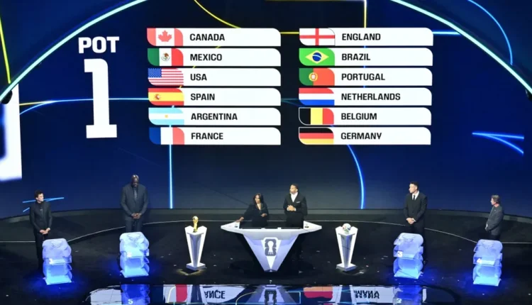 سحب قرعة كأس العالم 2026 في واشنطن دونالد ترامب جياني إنفانتينو