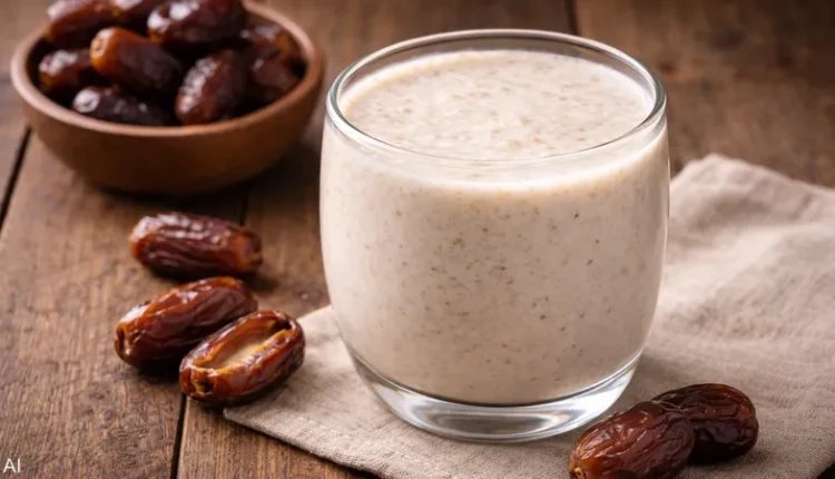 التمر بالحليب عند الإفطار.. كنز صحي متكامل في رمضان