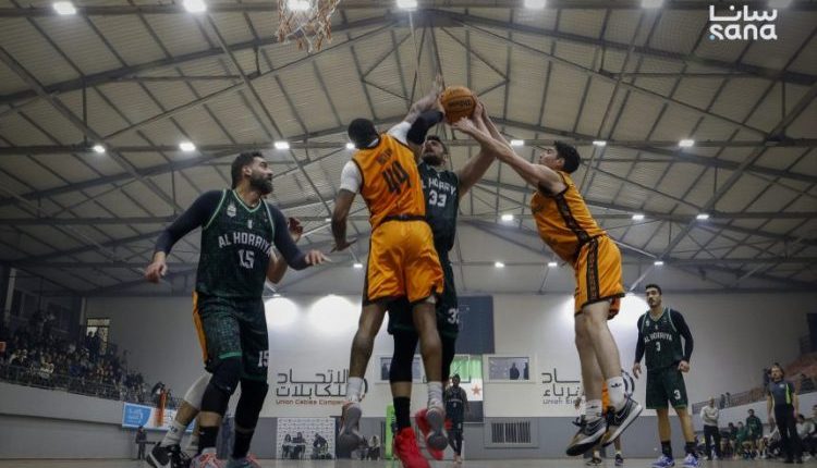 الحرية يطيح بحامل اللقب الوحدة الدوري السوري لكرة السلة حلب