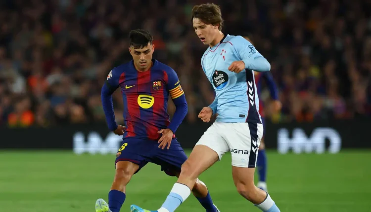 توقف مباراة برشلونة وسيلتا فيغو وإصابة لامين جمال الدوري الإسباني