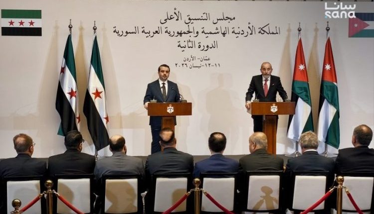 عمان الأردن سوريا دمشق العلاقات السورية الأردنية أسعد الشيباني أيمن الصفدي