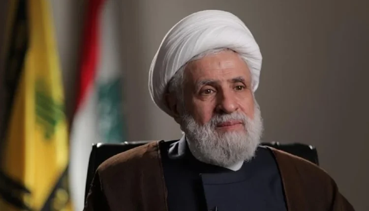 الشيخ نعيم قاسم حزب الله لبنان العدوان الإسرائيلي على لبنان