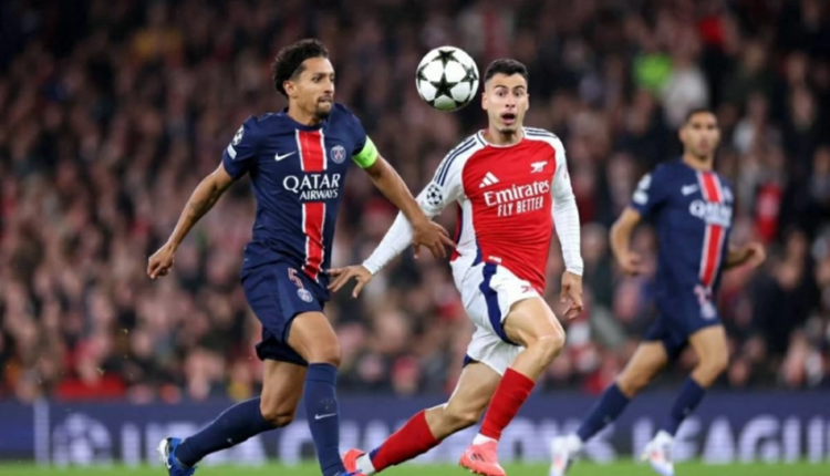 دوري أبطال أوروبا ارسنال باريس ساكا ديمبلي