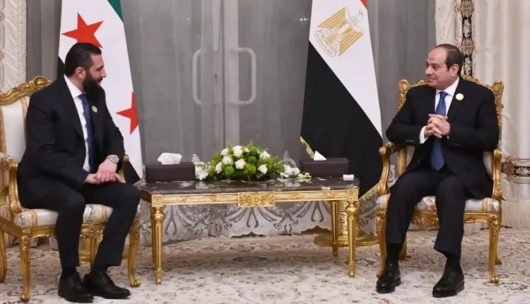 مصر سوريا أحمد الشرع السيسي دمشق القاهرة