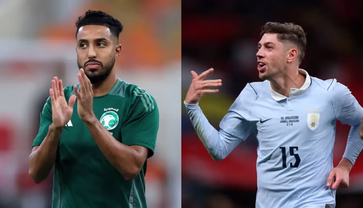 عشاق الكرة العربية والخليجية منتخب السعودية الأول لكرة القدم في نهائيات كأس العالم FIFA 2026، حيث يواجه منتخب أوروغواي