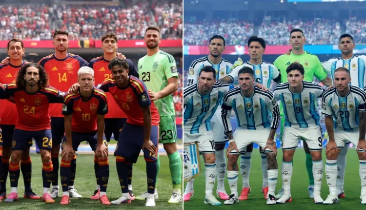 يتأهب عشاق كرة القدم لمتابعة المشهد الختامي لبطولة كأس العالم 2026، والذي يجمع بين المنتخب الإسباني وخصمه المنتخب الأرجنتيني