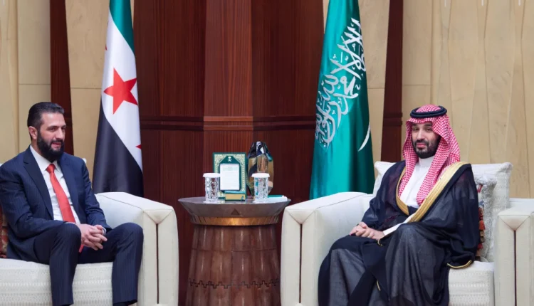لقاء الرئيس السوري أحمد الشرع وولي العهد السعودي الأمير